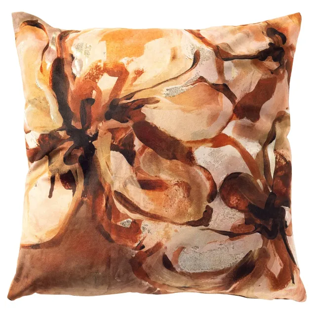 Dutch Decor Maudy sierkussen 45x45 cm toast gebloemd