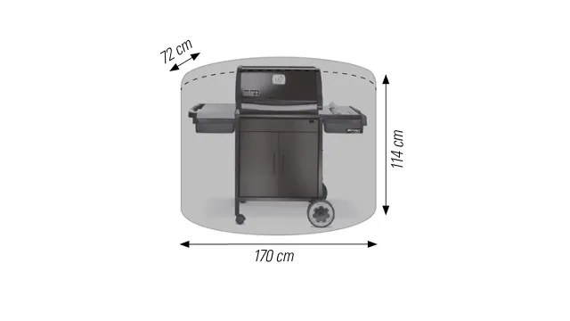 ACAMP Cappa grill beschermhoes 170x72x114 cm