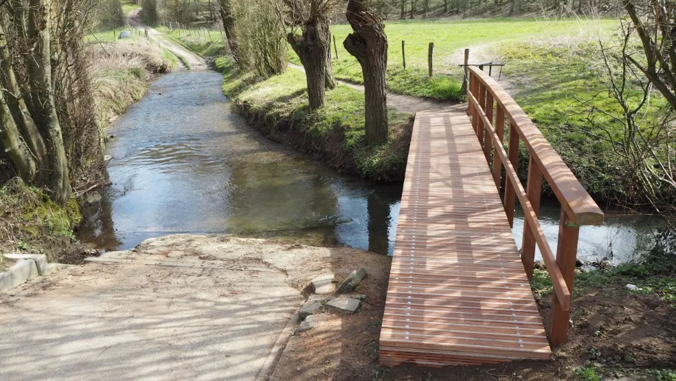 Jaap de Vries Nottingham wandelbrug hout 1 leuning