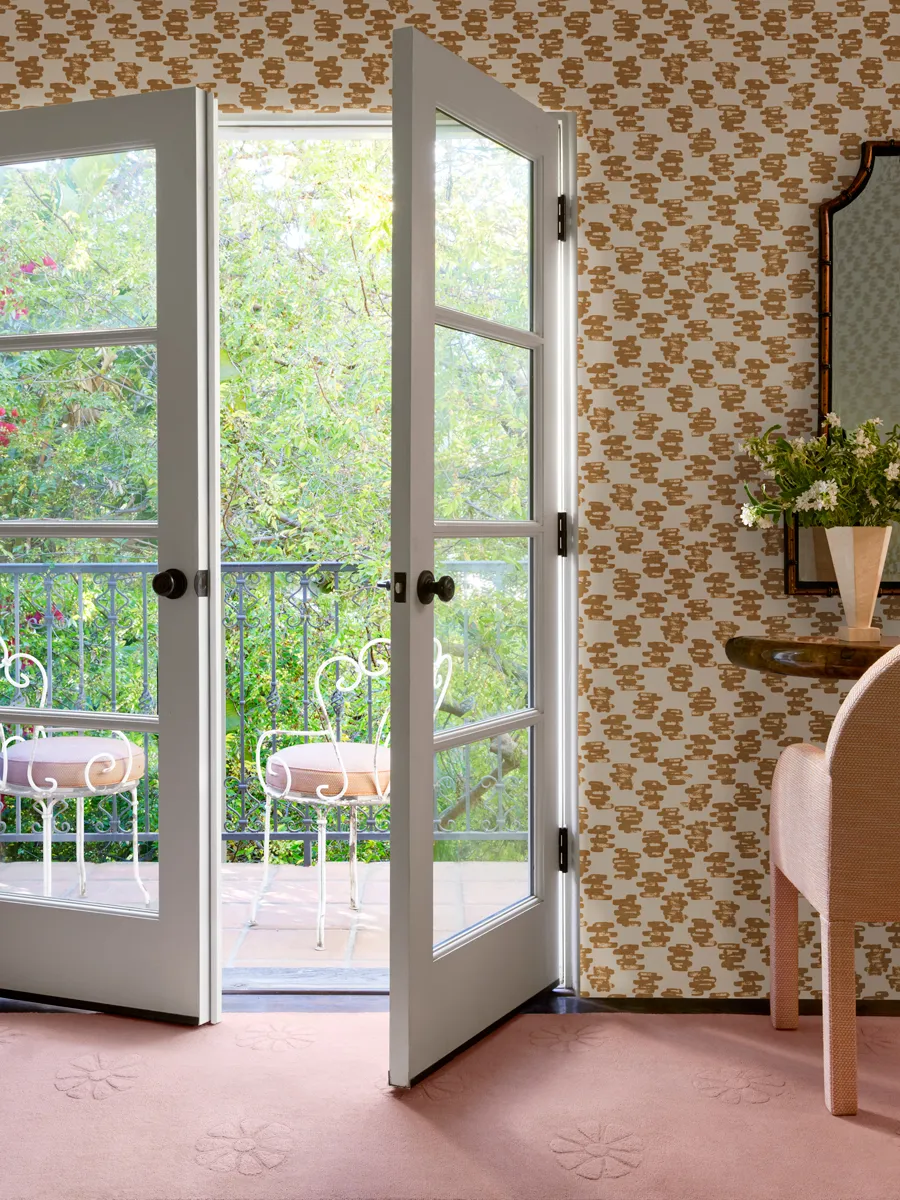 Sutherland Furniture Bella Tibetan Knot tuintapijt geknoopt