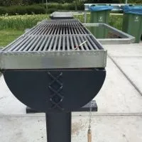 Jaap de Vries Mammoet BBQ Jumbo barbecue 120 cm rvs