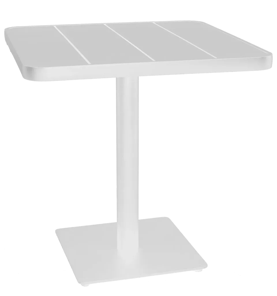 Soho Emma Square tuintafel alu wit 90cm