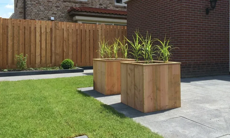 Jaap de Vries Palmerston plantenbak hout maatwerk