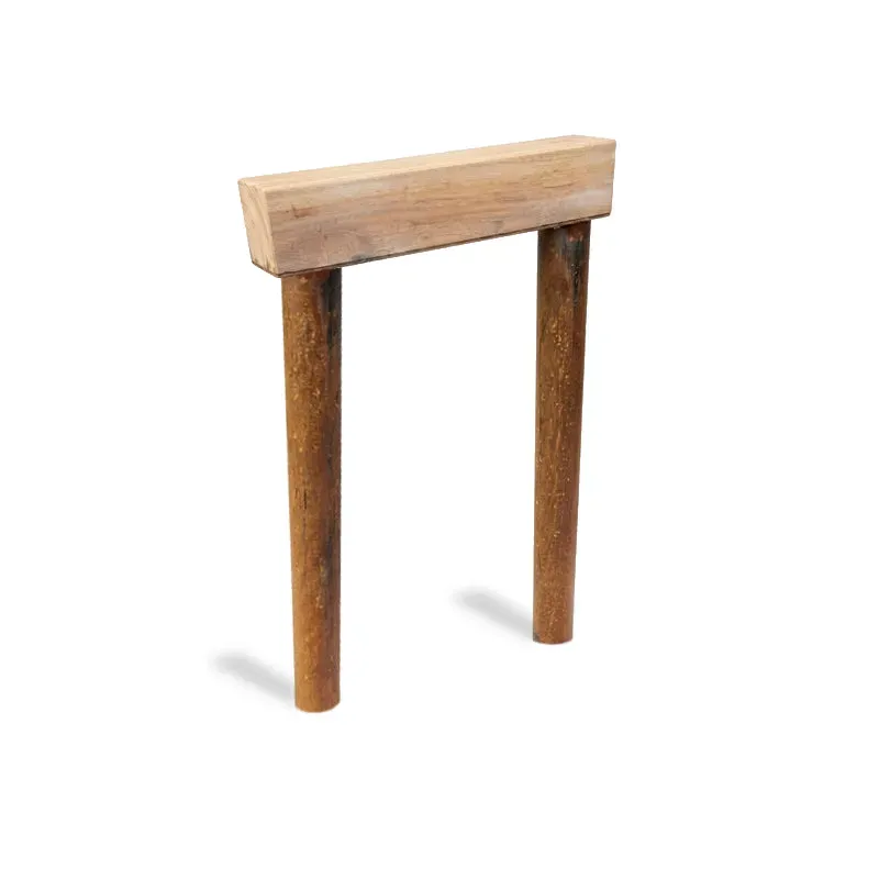 Groundlevel Samson Duin fietsaanleunbeugel CorTen hout 40 cm