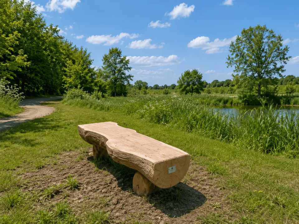 Jaap de Vries St. Louis parkbank eiken 200 cm