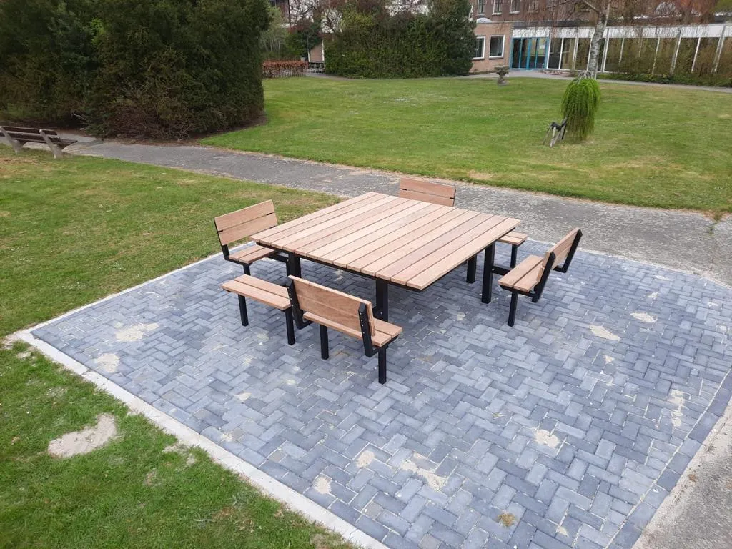 Jaap de Vries Seattle rolstoeltafel eiken staal