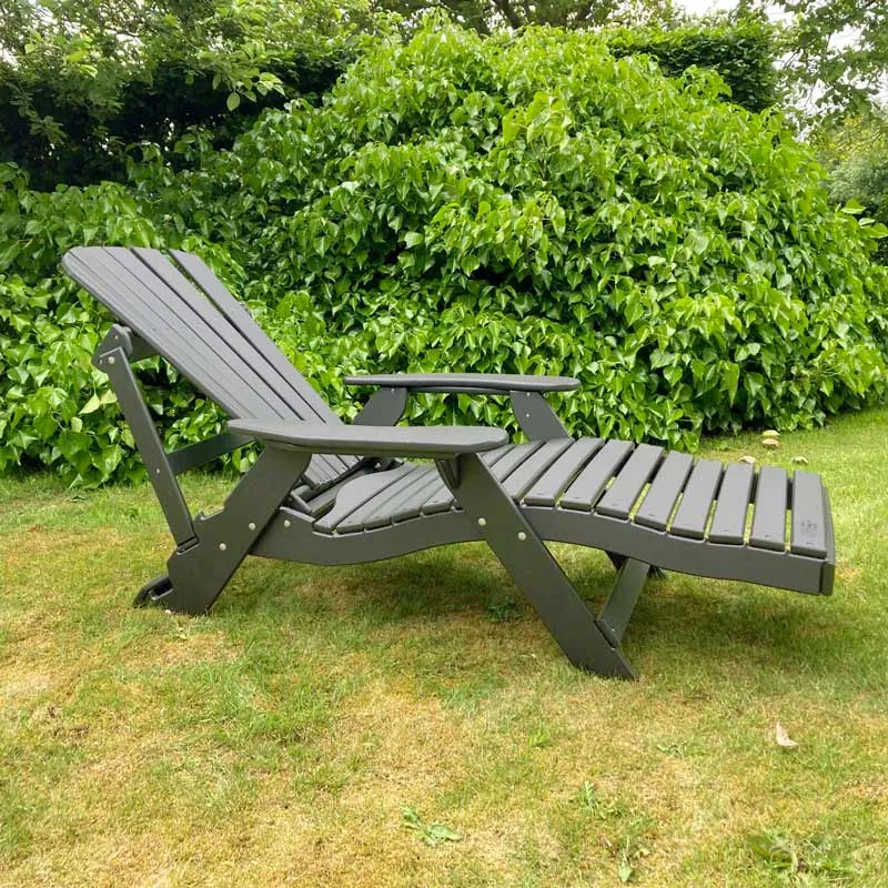 Comfychair Sun Lounger Plast ligstoel grijs kunststof