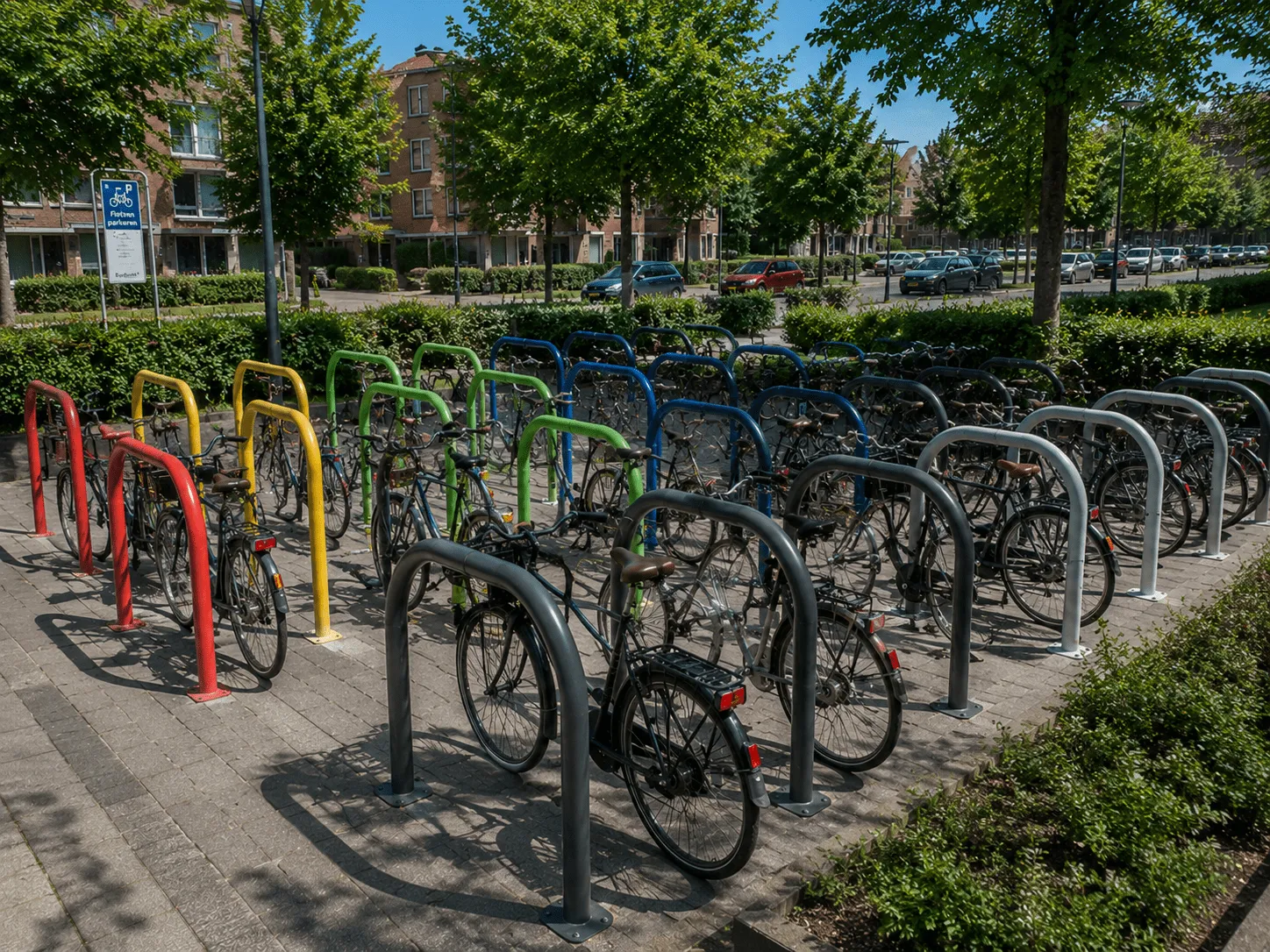 Jaap de Vries Torino fietsnietje RVS 90/120 cm