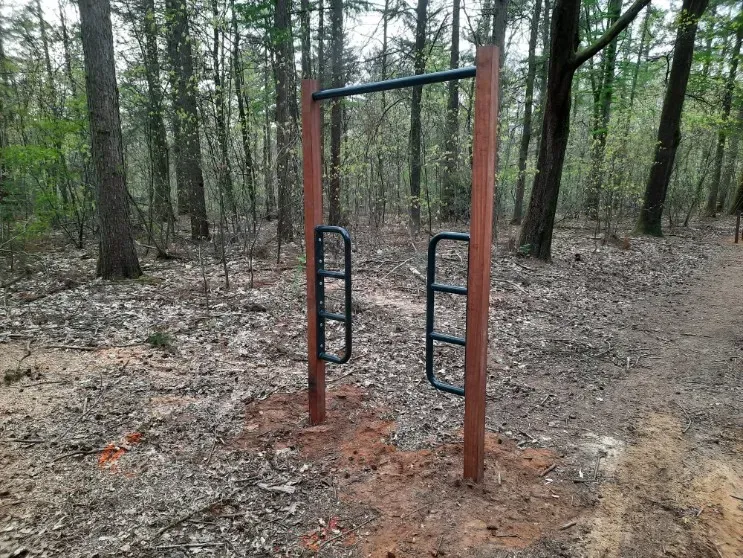 Jaap de Vries Pull Up Bar rekstok azobe hardhout buiten
