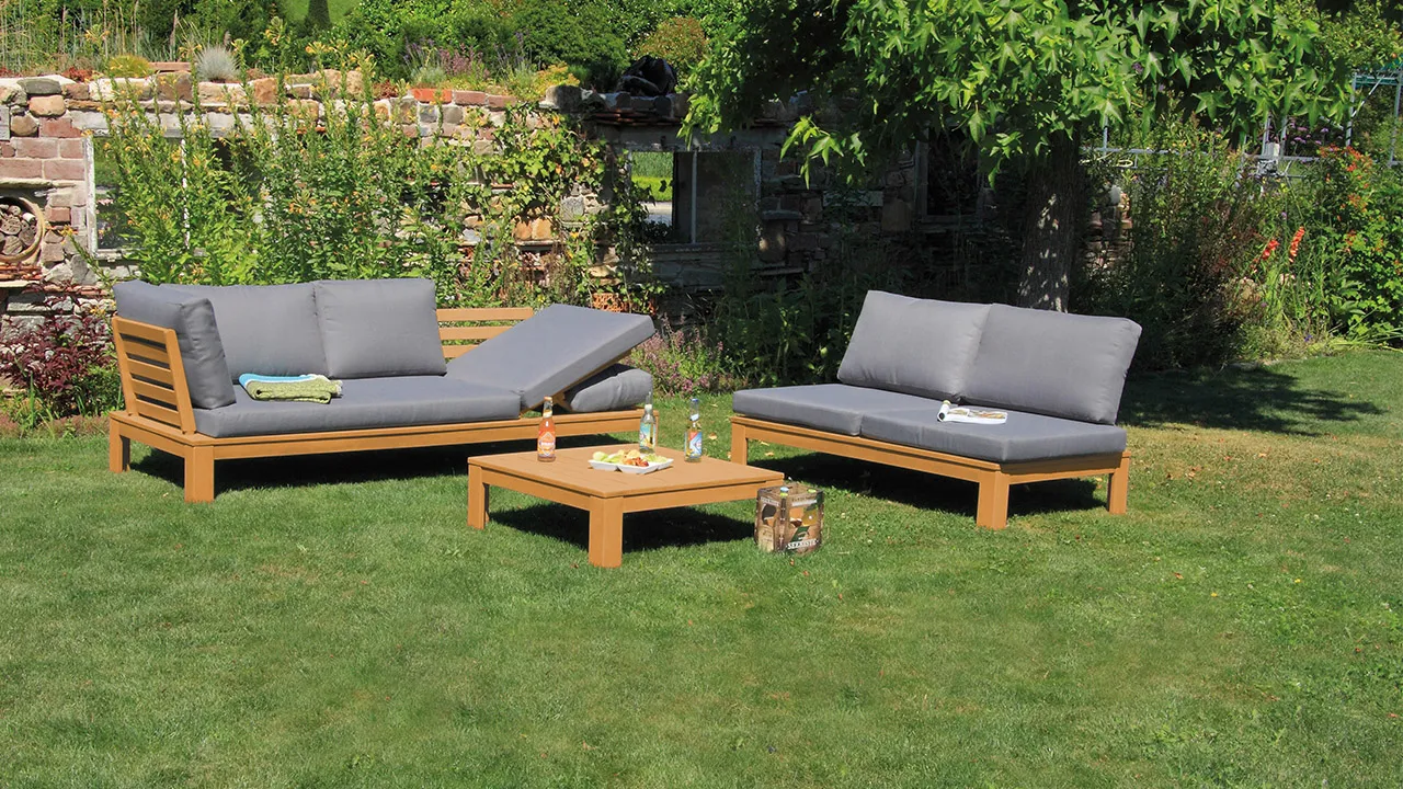 ACAMP Granada Loungeset 3-Delig Acacia