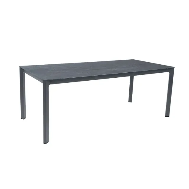 ACAMP Rom tafel 180x90 cm glas aluminium