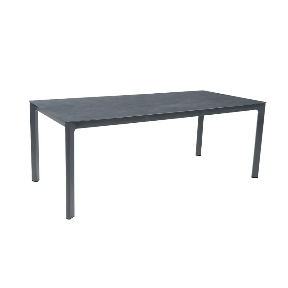 ACAMP Rom tafel 180x90 cm glas aluminium