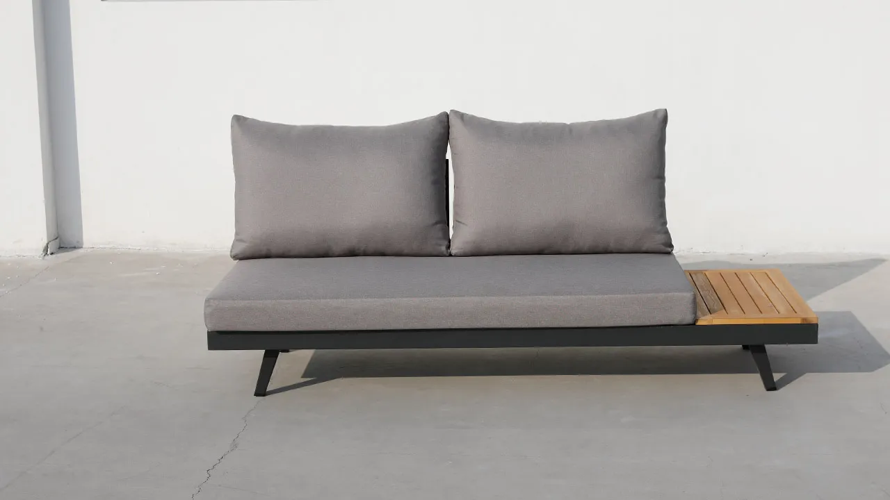 ACAMP Naxos 3-delige loungeset aluminium teak