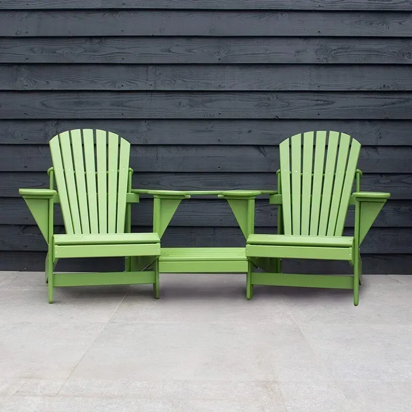 Comfychair Double Chair zitzak Lime Green 2-persoons