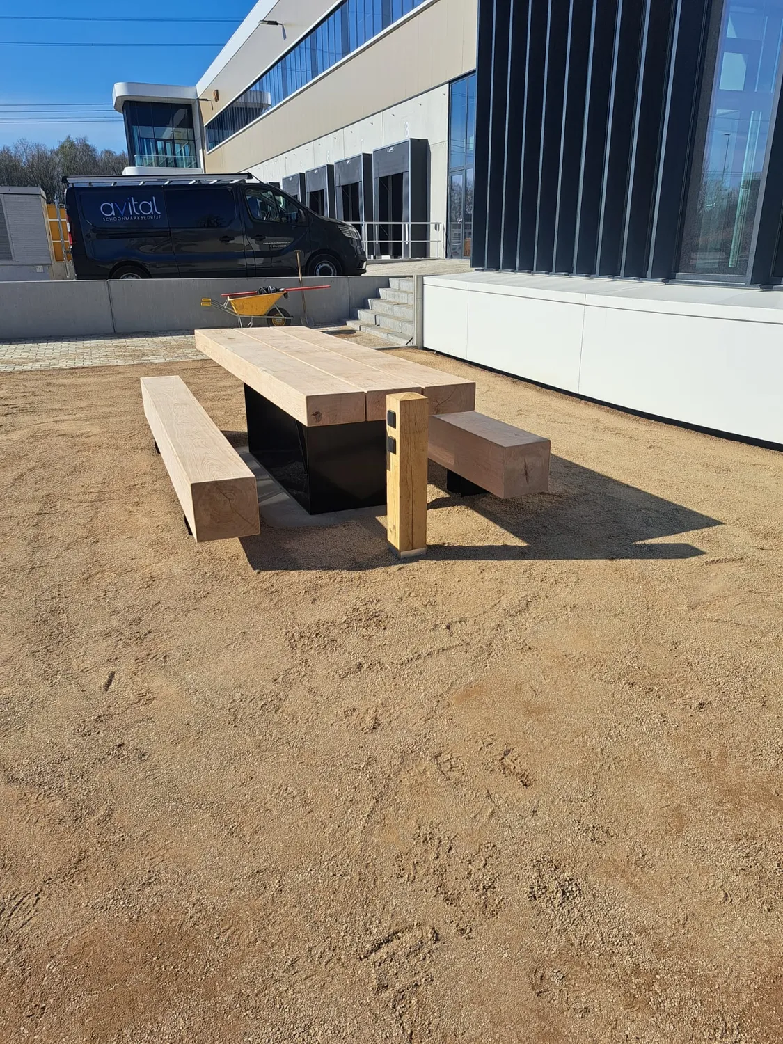Jaap de Vries Miami picknicktafel douglas staal