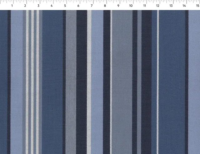 Sutherland Furniture Boathouse Stripe buitenkussen gestreept blauw
