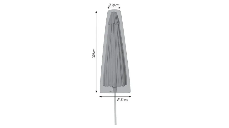 ACAMP Cappa parasolhoes 30/32x200 cm tot 400 cm