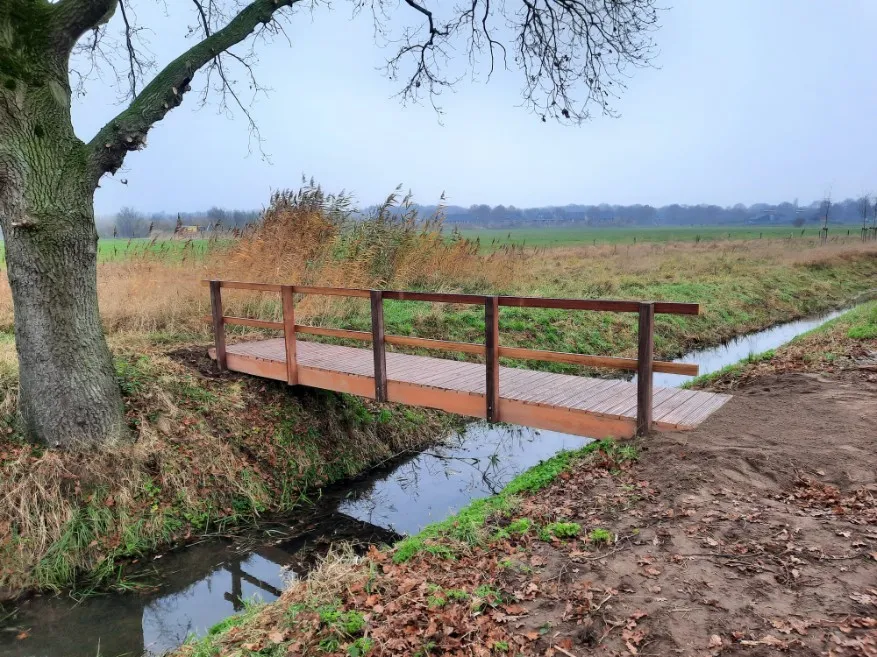 Jaap de Vries Nottingham wandelbrug hout 1 leuning