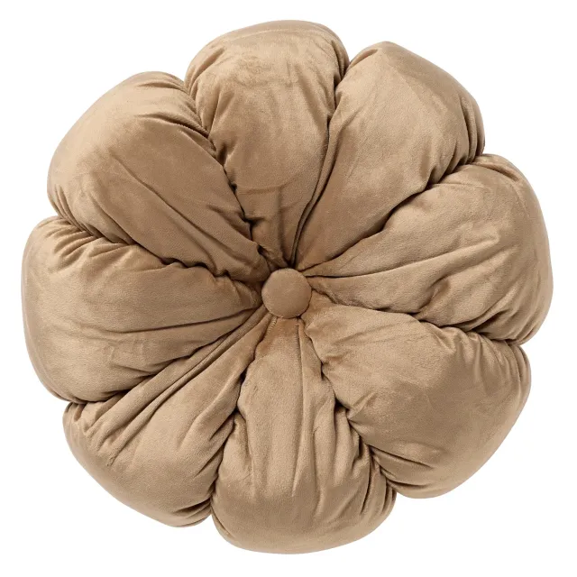 Dutch Decor Raisa sierkussen Ø38 cm irish cream bloem