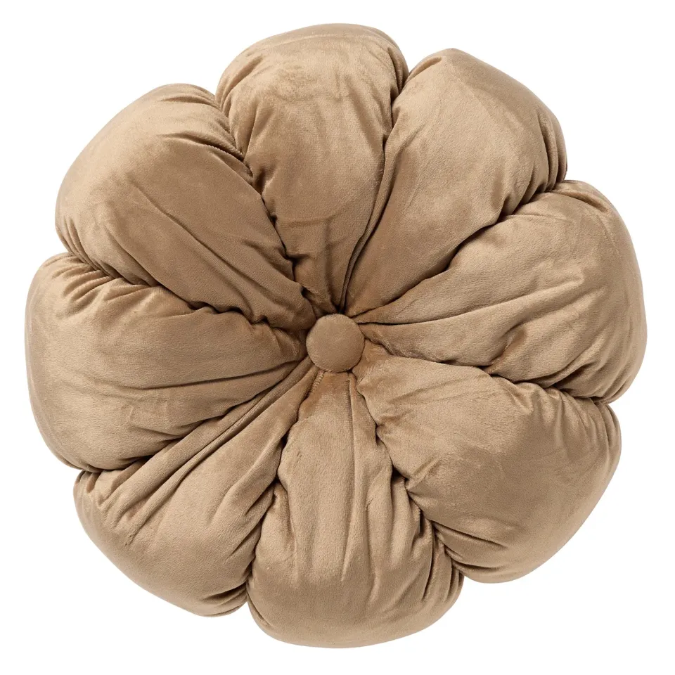 Dutch Decor Raisa sierkussen Ø38 cm irish cream bloem