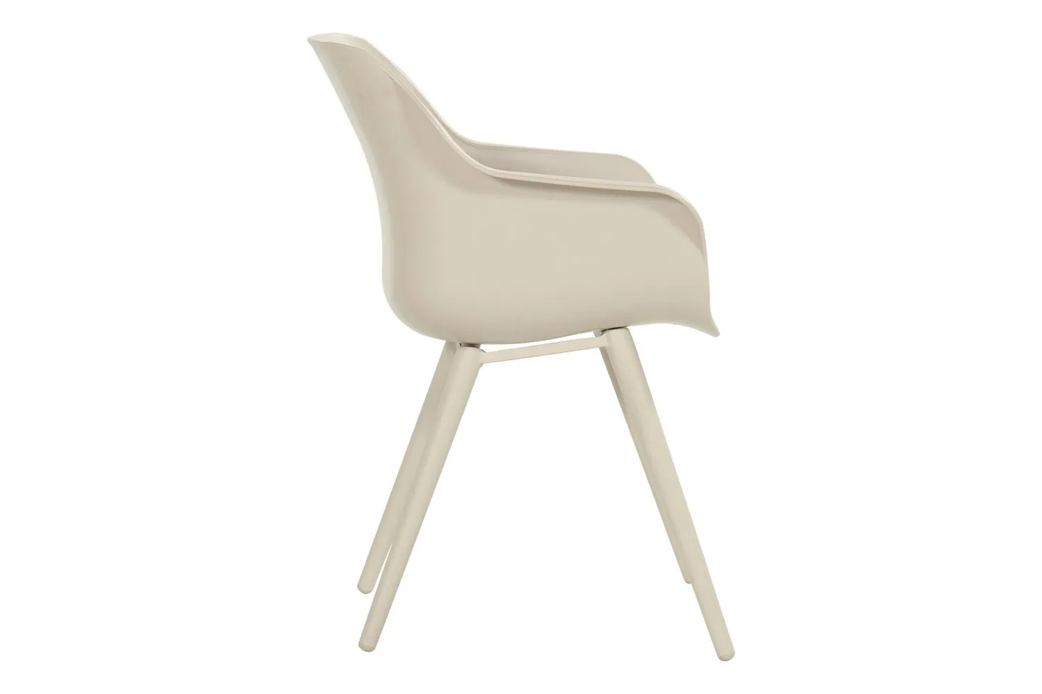 Hartman Sophie Studio dining kuipstoel Sand aluminium