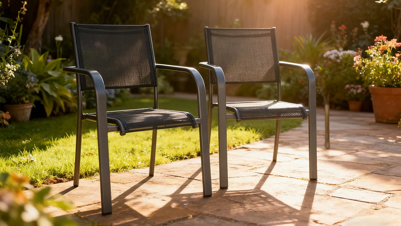 ACAMP Albergo stapelstoel aluminium Acatex stapelbaar