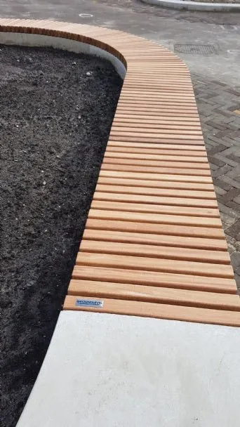 Groundlevel Samson Naut zitting hout voor zitrand 450mm