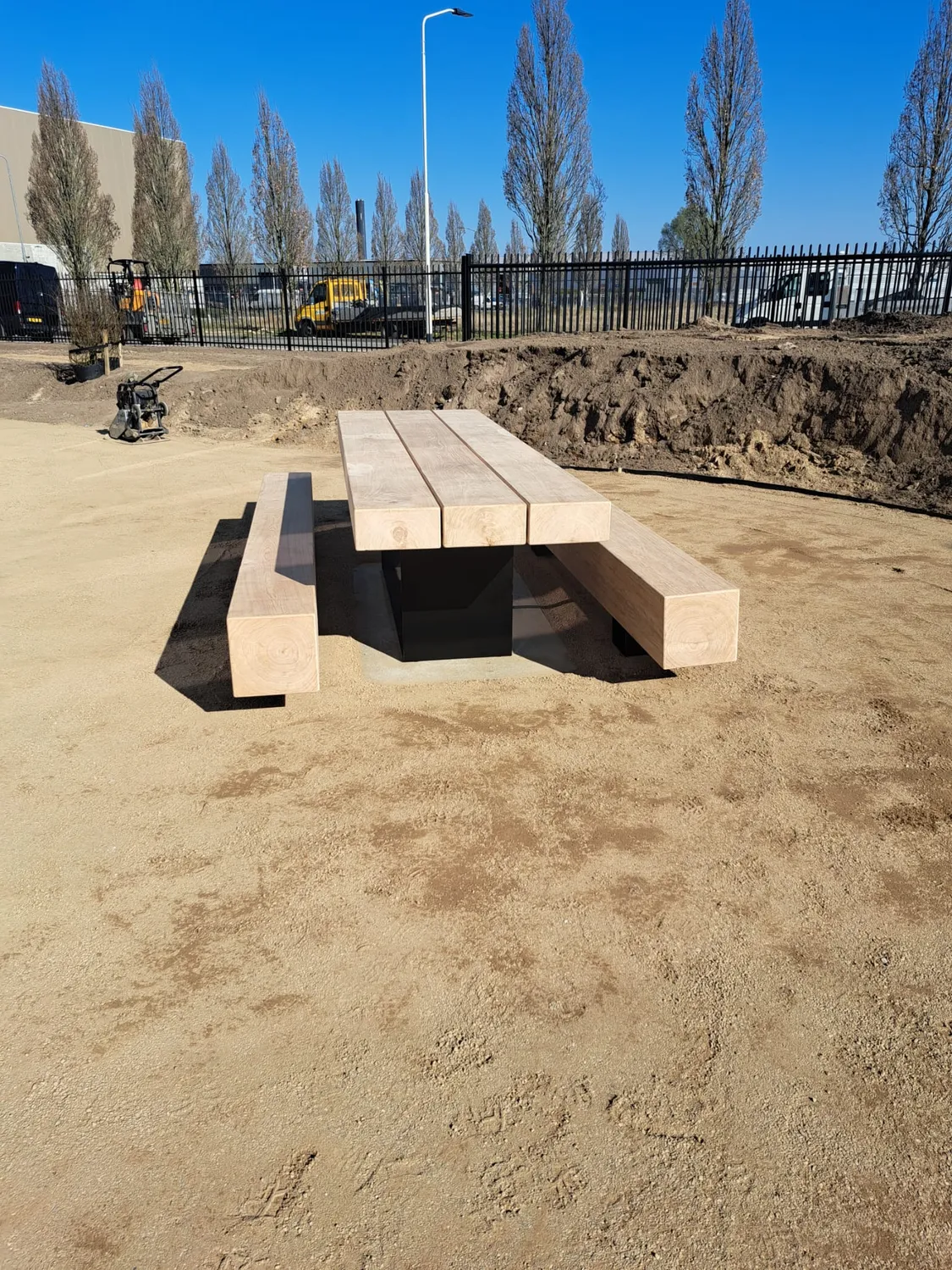 Jaap de Vries Miami picknicktafel douglas staal