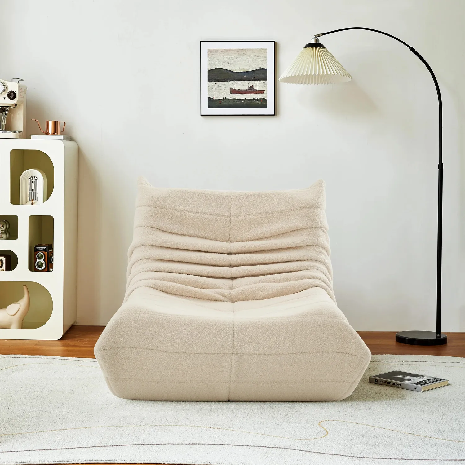 OutdoorMatch Loungefauteuil 86x65x75 Zacht Beige