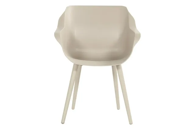 Hartman Sophie Studio dining kuipstoel Sand aluminium