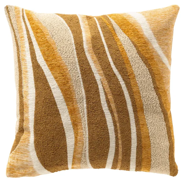 Dutch Decor Peggi sierkussen 45x45 cm Chai Tea gestreept