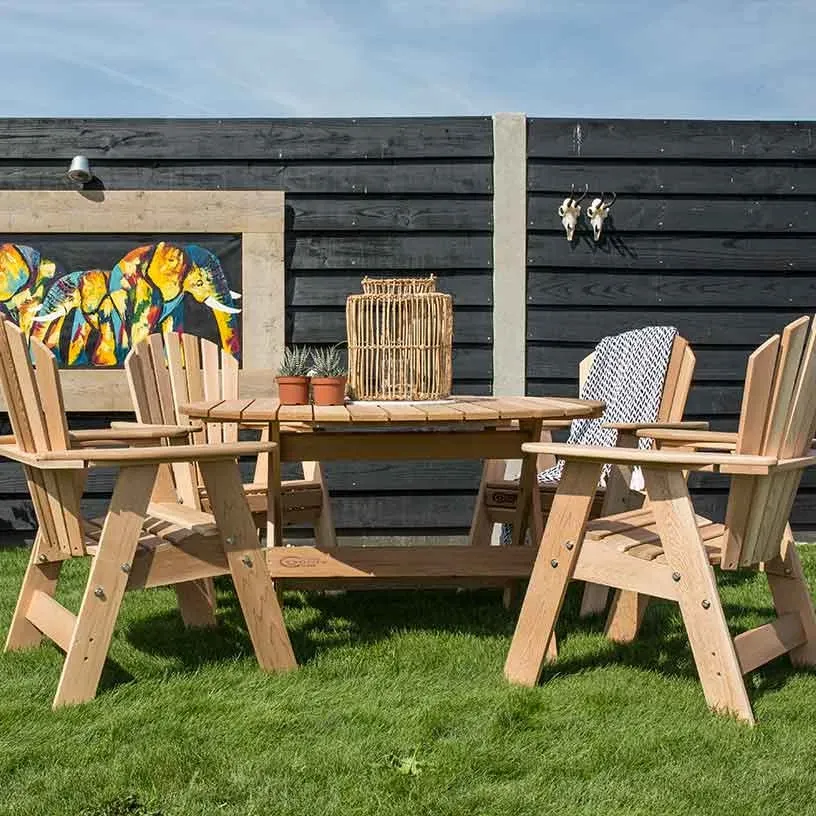 Comfychair houten eetstoel voorgemonteerd