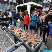 Jaap de Vries Mammoet BBQ Jumbo barbecue 120 cm rvs