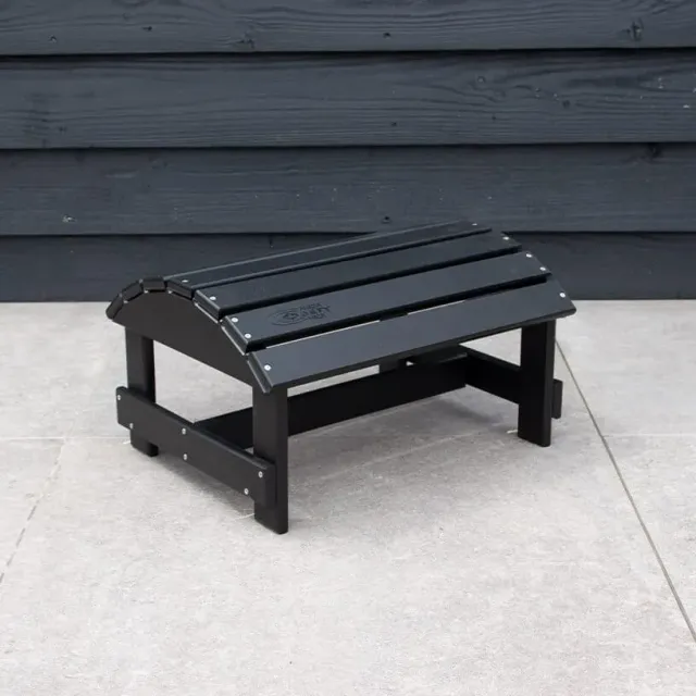 Comfychair Voetenbank Zwart Kunststof Rond