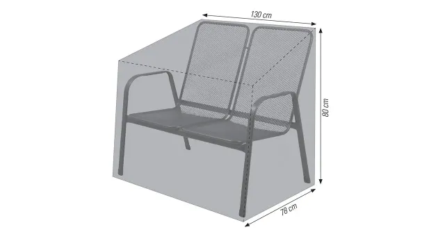 ACAMP tuinbank beschermhoes 130x78x80 cm weerbestendig