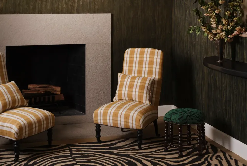 Sutherland Furniture Highland Fulk buitenstof ruitdessin