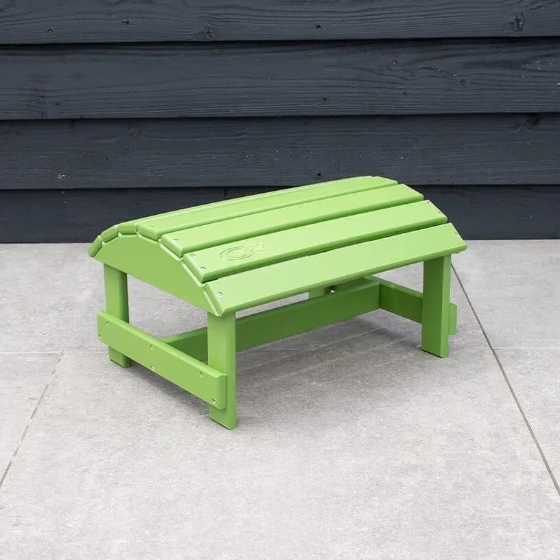 Comfychair Limoengroen voetenbank kunststof