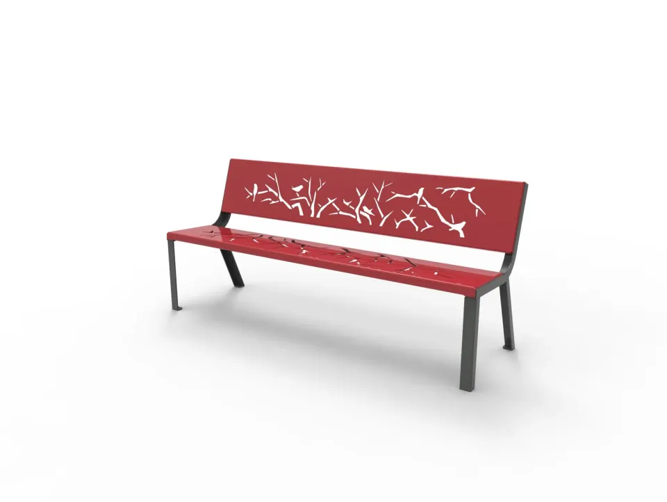 Inter Design Optima laser cut buitenbank staal