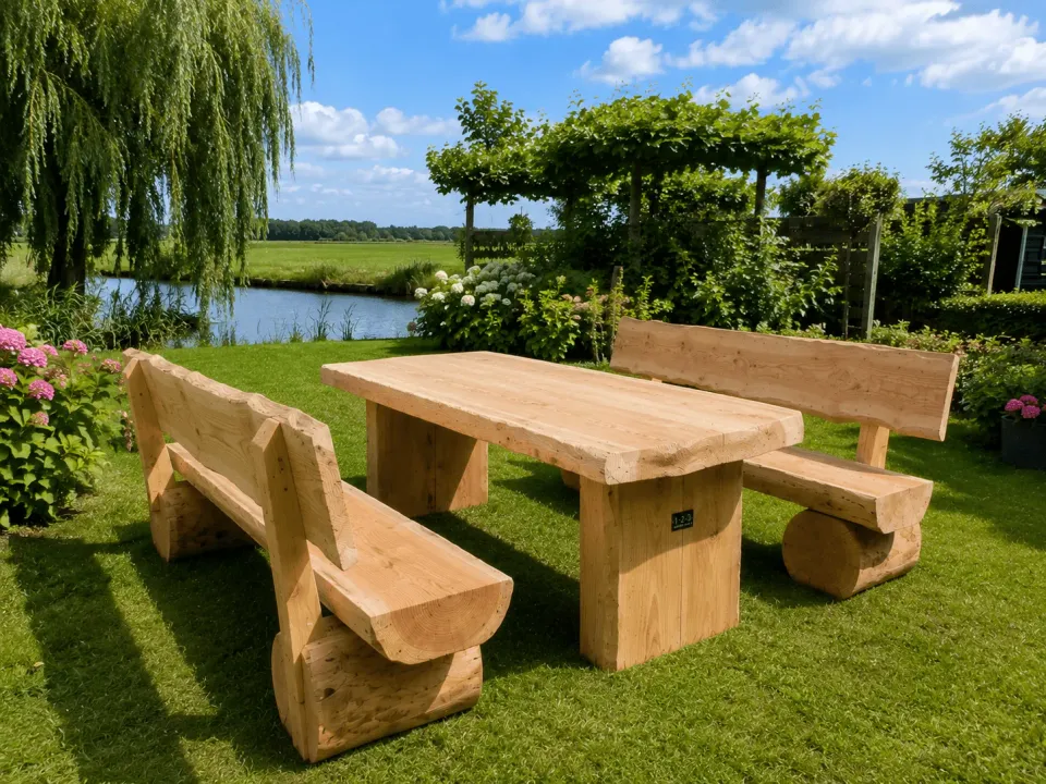 Jaap de Vries Producties Phoenix tuinset Douglas 200 cm 4-8 pers
