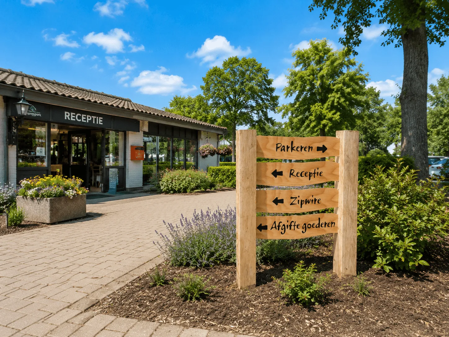 Jaap de Vries Producties Bewegwijzering Winterthur wegwijzer houtlook
