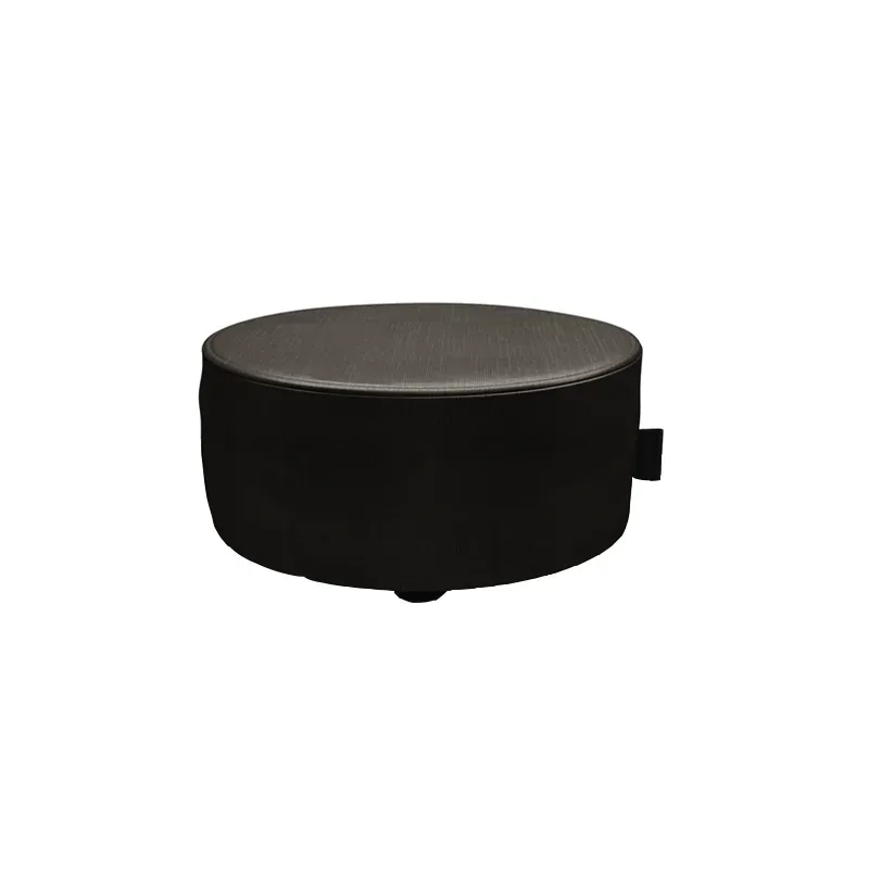 Lifestyle Iris hocker rond 60x25 satin silver bronze