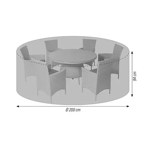 ACAMP Cappa beschermhoes rond 200x94 cm