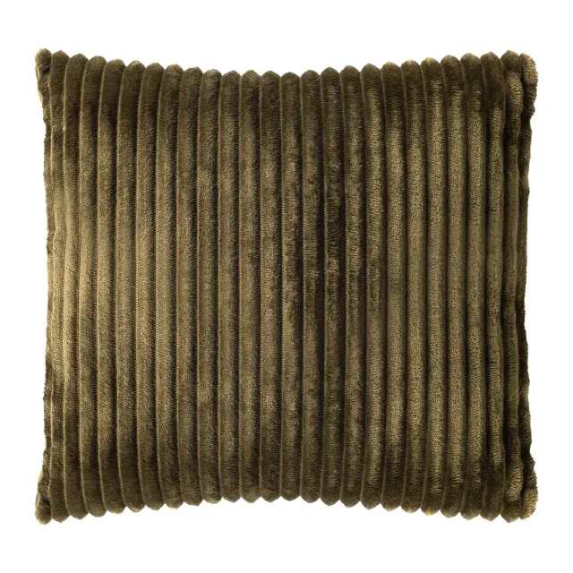 Dutch Decor Mart sierkussen 45x45 cm military olive effen