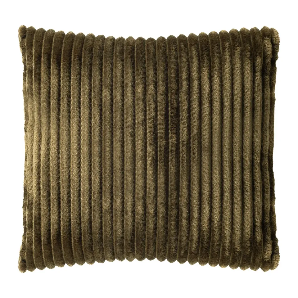 Dutch Decor Mart sierkussen 45x45 cm military olive effen