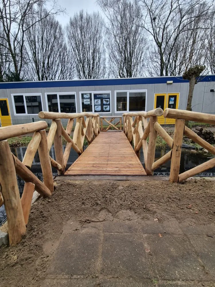 Jaap de Vries Sunderland brug houten toegangsbrug