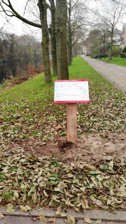 Jaap de Vries informatiebord klein full-colour hout