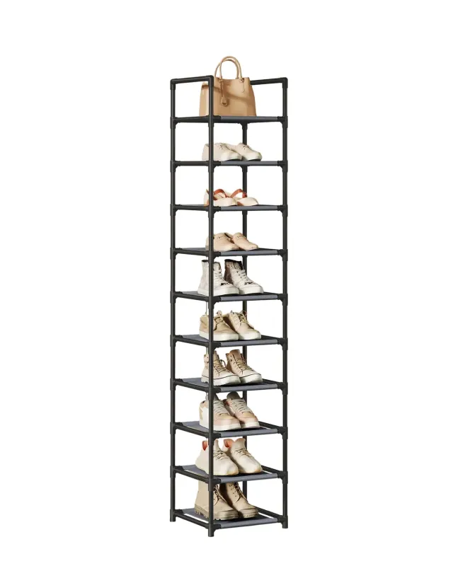 And OutdoorMatch Schoenenrek 10 Etages Grijs Smal 33 cm