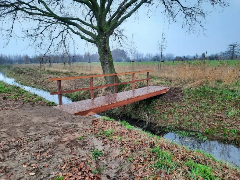 Jaap de Vries Nottingham wandelbrug hout 1 leuning
