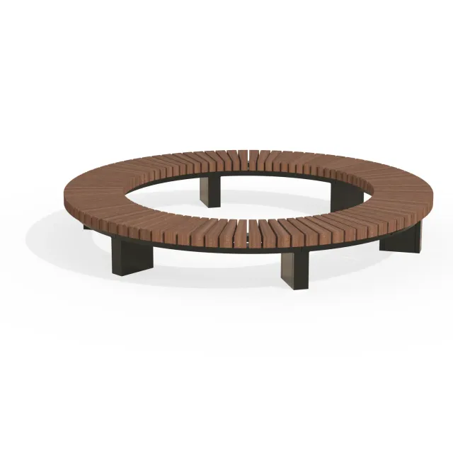 Groundlevel BRUUT Cirkel-ZR boombank Ø3150 rond
