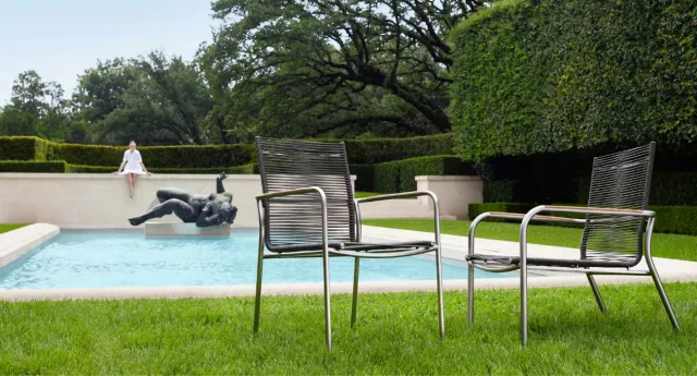 Sutherland Ellen Dining Arm Chair eetkamerstoel aluminium